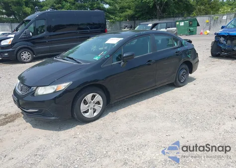 2014 Honda Civic Lx из США, поврежденный, VIN 19XFB2F51EE216490